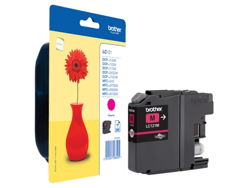 Ink-jet Brother DCP-j132w 152w 552dw 752dw & MFC-j470dw 650dw 870dw magenta -300 LC121MBP, imagen 2 mini