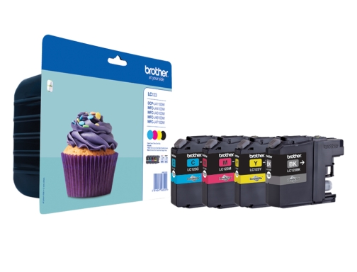 Ink-jet Brother DCP-j4110dw MFC-j4410dw 4510dw 4710dw 6520dw 6720dw 6920dw pack 4 colores LC123VALBP, imagen 2 mini