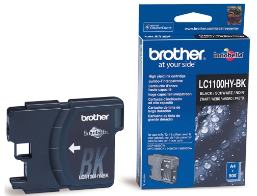 Ink-jet Brother lc-1100bk negro alta capacidad 900 pag LC1100HYBK, imagen 2 mini