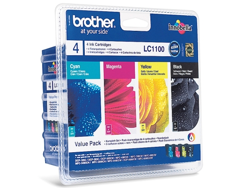 Ink-jet Brother lc-1100vaLBP m y c pack 4 colores 450 pagbk 325 LC1100VALBP, imagen 2 mini