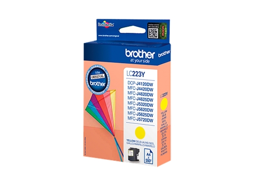 Ink-jet Brother lc-223cbp amarillo DCP4120dw MFCj4420dw MFCj4620dw MFCj5320dw 550 pag LC223YBP, imagen 2 mini