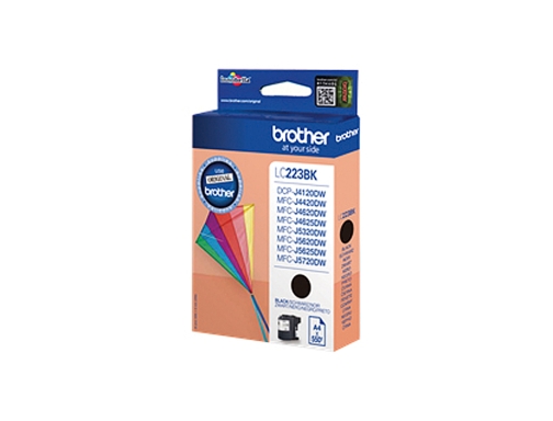 Ink-jet Brother lc-223cbp negro DCP4120dw MFCj4420dw MFCj4620dw MFCj5320dw 550 pag LC223BKBP, imagen 2 mini