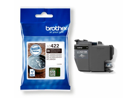 Ink-jet Brother lc-422bk negro MFC-j5340dw MFC-j5740dw MFC-j6540dw MFC-j6940dw 550 paginas LC422BK, imagen 4 mini