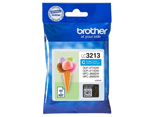 Ink-jet Brother lc3213 DCP-j572 DCP-j772 DCP-j774 MFC-j890 MFC-j895 cian 400 pag LC3213C, imagen 2 mini