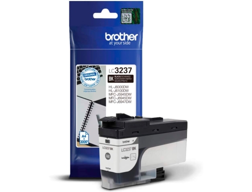 Ink-jet Brother lc3237 hl-j6000dw hl-j6100dw MFC-j5945dw MFC-j6945dw MFC-j6947dw 3000 pag negro LC3237BK, imagen 2 mini