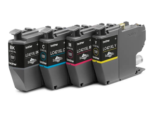 Ink-jet Brother LC421XLVAL DCP-j1050dw DCP-j1140dw MFC-j10 pack 4 colores 500 paginas, imagen 3 mini