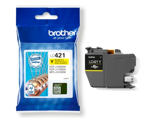 Ink-jet Brother LC421Y DCP-j1050dw DCP-j1140dw MFC-j10 amarillo 200 paginas, imagen 4 mini