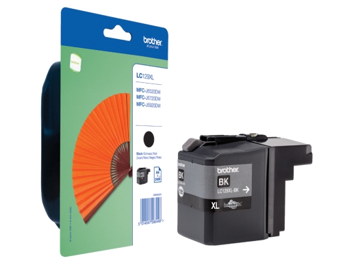 Ink-jet Brother MFC-j6520dw 6720dw 6920dw negro larga duracin -2400 pag LC129XLBKBP, imagen 2 mini