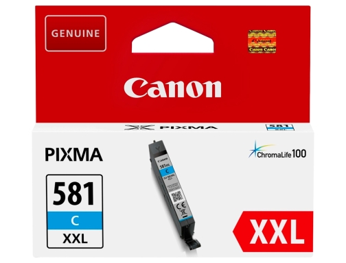 Ink-jet Canon 581 xXL ts9550 ts705 cian 830 paginas 1995C001, imagen 2 mini