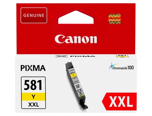 Ink-jet Canon 581 xXL ts9550 ts705 amarillo 830 paginas 1997C001, imagen 2 mini