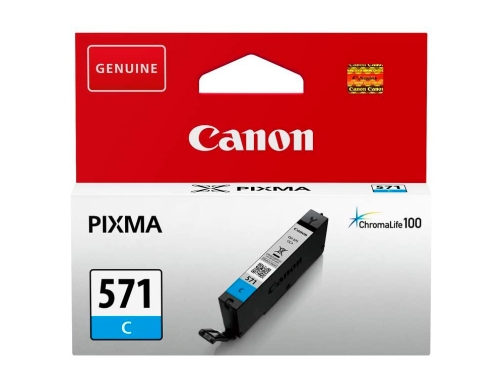 Ink-jet Canon cli 571 pixma ts5051 ts6050 ts8051 ts9050 cian 173 paginas 0386C001, imagen 2 mini