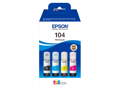 Ink-jet Epson 104 4 clr multipack (bk c m y) ecotank et-2710 C13T00P640, imagen 2 mini