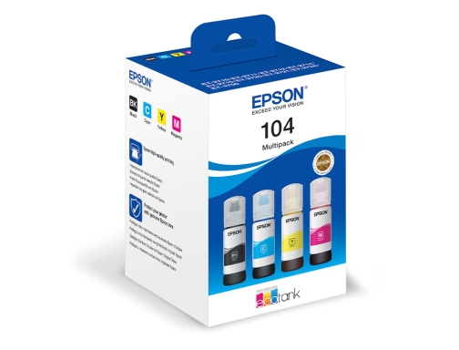 Ink-jet Epson 104 4 clr multipack (bk c m y) ecotank et-2710 C13T00P640, imagen 3 mini