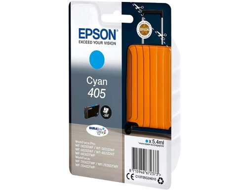 Ink-jet Epson 405 wf-3820dwf wf-4820dwf wf-7830dtwf wf-7840dtwf cian C13T05G24010, imagen 3 mini