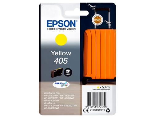 Ink-jet Epson 405 wf-3820dwf wf-4820dwf wf-7830dtwf wf-7840dtwf amarillo C13T05G44010, imagen 2 mini