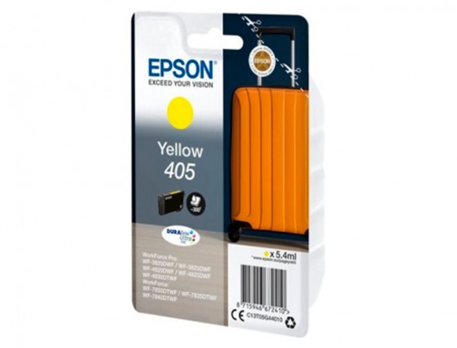 Ink-jet Epson 405 wf-3820dwf wf-4820dwf wf-7830dtwf wf-7840dtwf amarillo C13T05G44010, imagen 3 mini