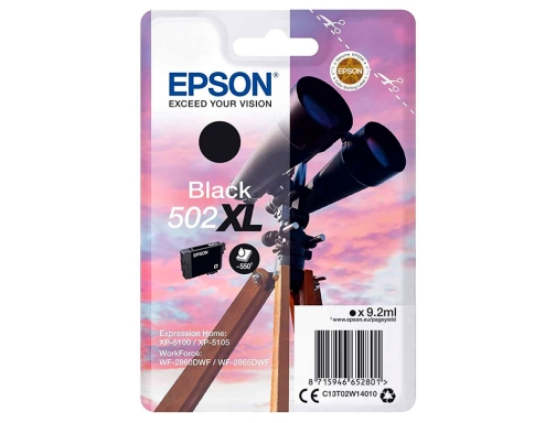 Ink-jet Epson 502 XL expression home xp 5100 5105 workforce wf 2860 C13T02W14010, imagen 2 mini