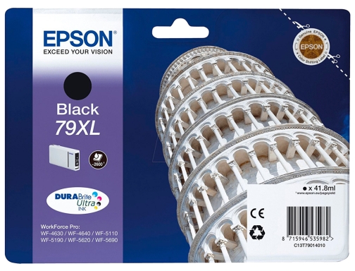 Ink-jet Epson 79XL 900p wf 4630 4640 5110 5620 5690 5690 negro C13T79014010, imagen 2 mini