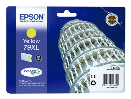 Ink-jet Epson 79XL 900p wf 4630 4640 5110 5620 5690 5690 amarillo C13T79044010, imagen 2 mini