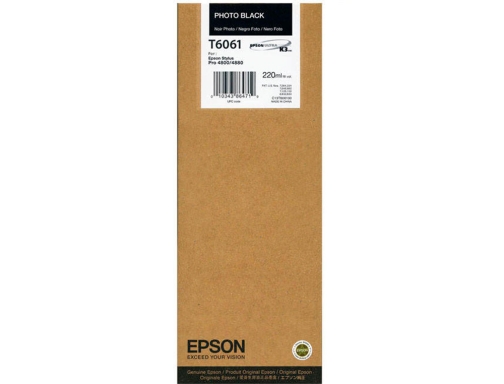 Ink-jet Epson gf stylus pro 4880 4800 negro photo C13T606100, imagen 2 mini