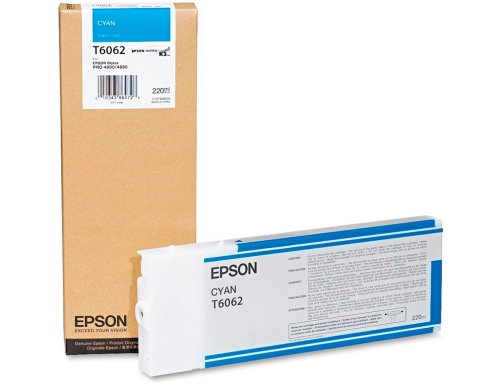 Ink-jet Epson gf stylus pro 4880 4800 cian C13T606200, imagen 5 mini