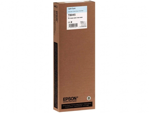 Ink-jet Epson gf surecolor serie sc-p light cian ultrachrome hdx hd 700ml C13T804500, imagen 3 mini