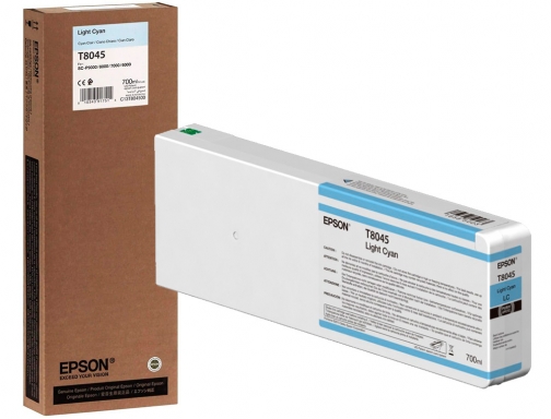 Ink-jet Epson gf surecolor serie sc-p light cian ultrachrome hdx hd 700ml C13T804500, imagen 5 mini