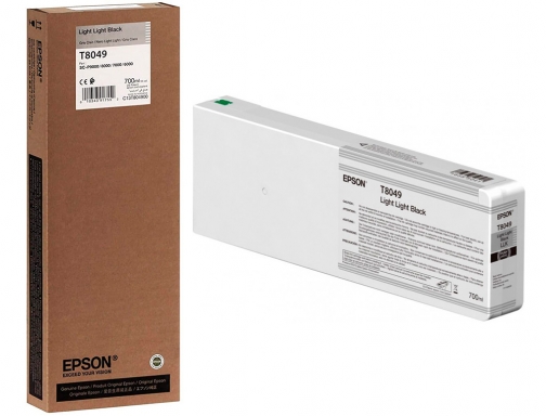 Ink-jet Epson gf surecolor serie sc-p gris claro ultrachrome hdx hd 700ml C13T804900, imagen 5 mini