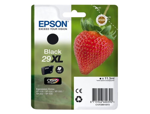 Ink-jet Epson home 29XL t2991 xp435 330 335 332 430 235 432 C13T29914012, imagen 2 mini