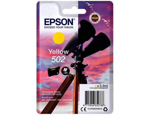 Ink-jet Epson singlepack amarillo 502 ink C13T02V44010, imagen 2 mini