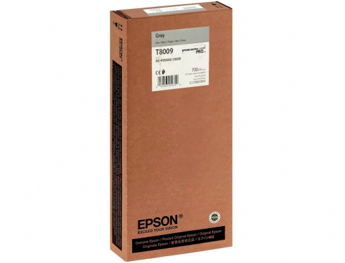 Ink-jet Epson singlepack gray t800900 ultrachrome pro 700ml C13T800900, imagen 3 mini