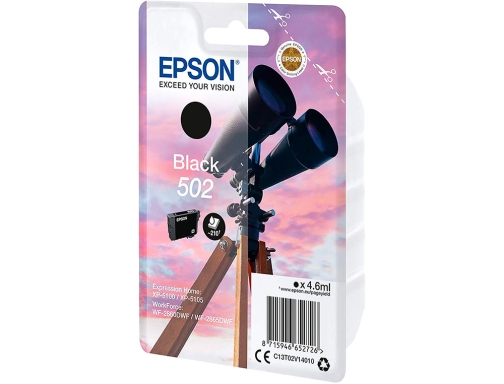 Ink-jet Epson singlepack negro 502 ink C13T02V14010, imagen 3 mini