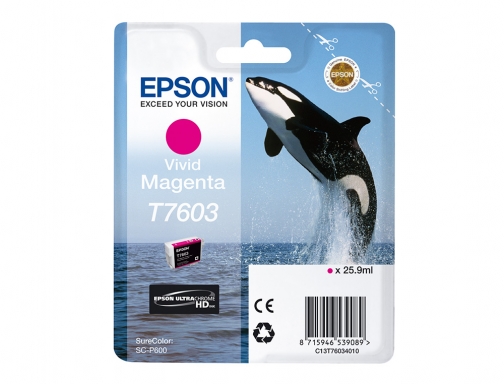 Ink-jet Epson surecolor sc-p600 magenta vivo C13T76034010, imagen 2 mini
