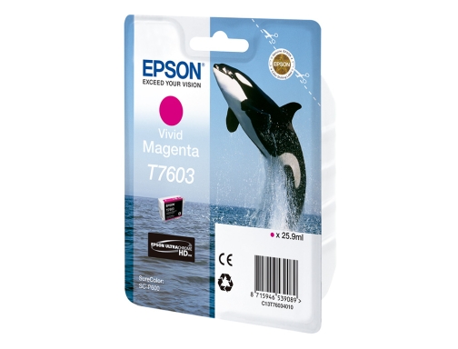 Ink-jet Epson surecolor sc-p600 magenta vivo C13T76034010, imagen 3 mini