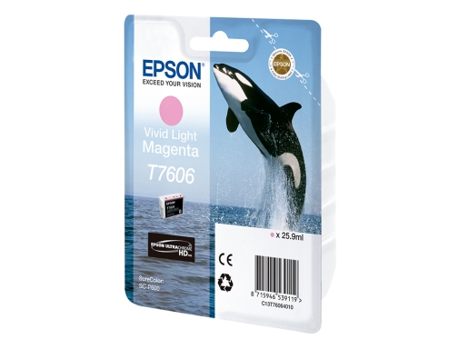 Ink-jet Epson surecolor sc-p600 magenta vivo claro C13T76064010, imagen 3 mini