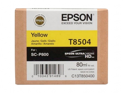 Ink-jet Epson surecolor sc-p800 amarillo C13T850400, imagen 3 mini