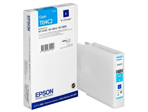 Ink-jet Epson t04c2 cian 1700 paginas C13T04C240, imagen 4 mini