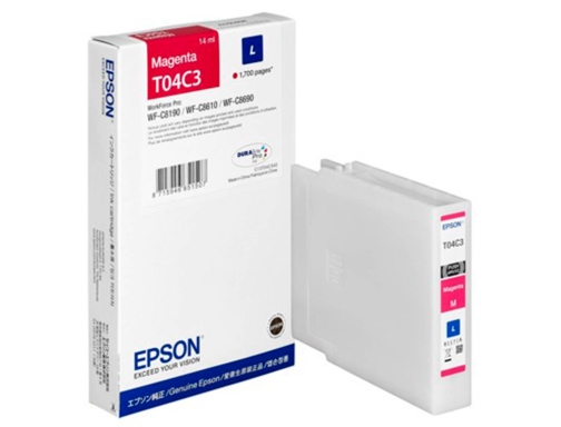 Ink-jet Epson t04c3 magenta 1700 paginas C13T04C340, imagen 4 mini