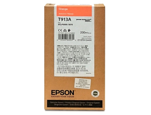 Ink-jet Epson t913a orange ink 200ml C13T913A00, imagen 2 mini