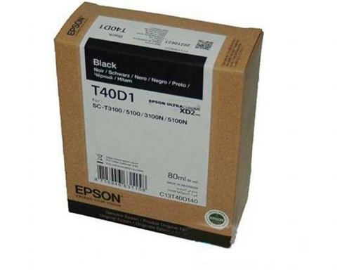 Ink-jet Epson ultrachrome xd2 negro t40d140 sc-t3100 sc-t 5100 80 ml C13T40D140, imagen 2 mini
