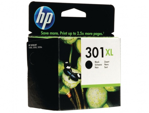Cartucho de tinta HP 301XL negro Deskjet 5530 1010 1510 2540 alta capacidad CH563EE, imagen 4 mini