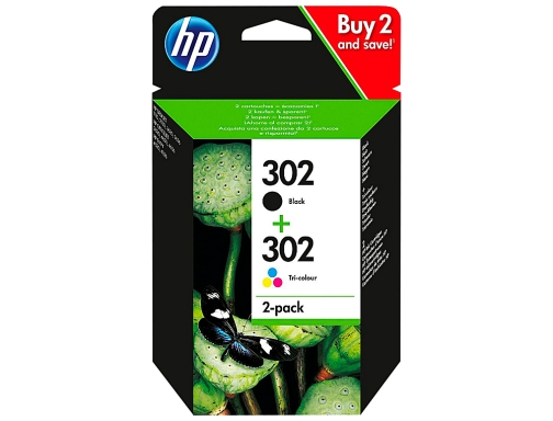 Ink-jet HP 302 Deskjet 11xx 21xx 36xx Envy 45xx Officejet 38xx 46xx X4D37AE, imagen 2 mini