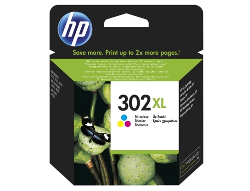 Ink-jet HP 302XL Envy 4524 4527 4528 4521 tricolor 330 pag F6U67AE, imagen 2 mini