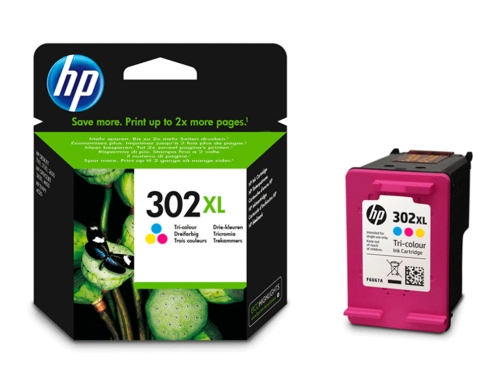 Ink-jet HP 302XL Envy 4524 4527 4528 4521 tricolor 330 pag F6U67AE, imagen 4 mini