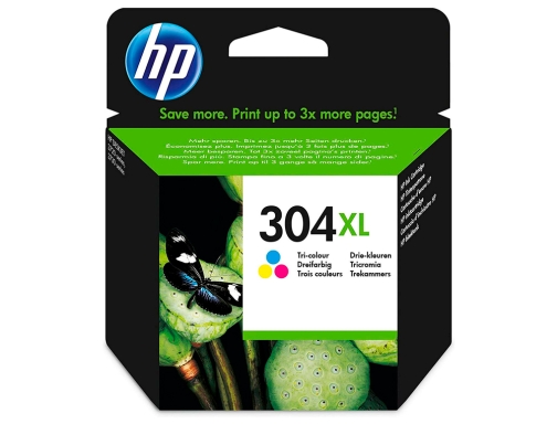 Ink-jet HP 304XL Deskjet 3000 3720 3730 tricolor 300 paginas N9K07AE, imagen 2 mini