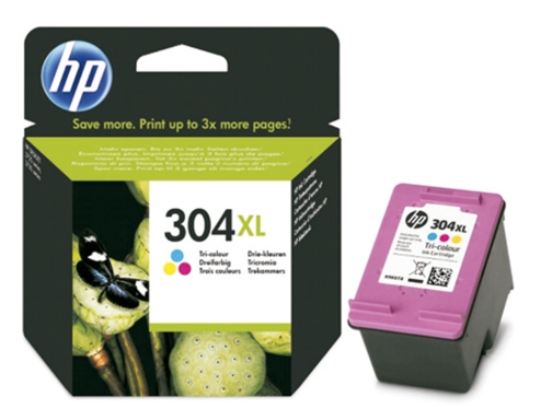 Ink-jet HP 304XL Deskjet 3000 3720 3730 tricolor 300 paginas N9K07AE, imagen 4 mini