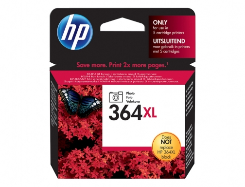 Ink-jet HP 364XL negro foto Photosmart premium - c309a series c5300 c6300 CB322EE, imagen 2 mini