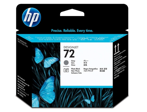 Ink-jet HP 72 cabezal gris y negro foto Designjet t610 1100 C9380A, imagen 2 mini