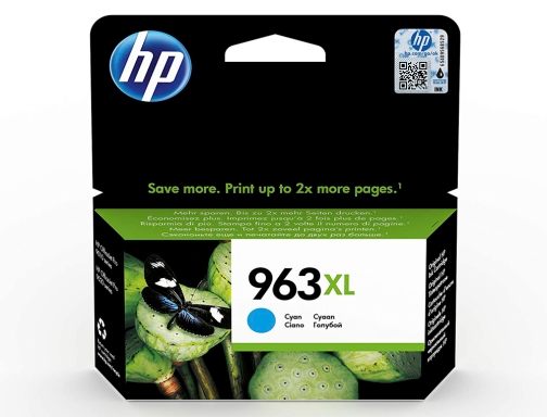 Ink-jet HP 963 XL Officejet pro 9010 9020 9022 9023 9025 cian 3JA27AE, imagen 2 mini