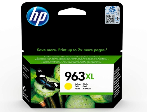 Ink-jet HP 963 XL Officejet pro 9010 9020 9022 9023 9025 amarillo 3JA29AE, imagen 2 mini